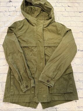 Joe Fresh Olive Green Hooded Utility Jacket | Kids XL | EUC